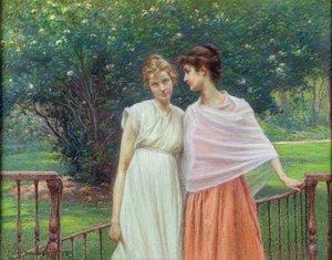 Tajemství, 1889 (pastel na papíře)