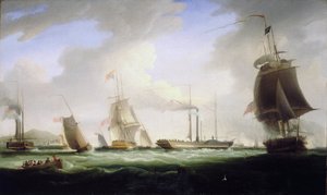 Anglický král Jiří IV. (1762-1830) nastoupil na palubu prvního poštovního parníku "Lightning", který směřoval do Dublinu (Irsko), 12. srpna.