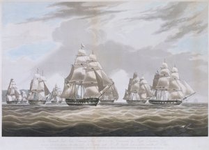 Loď Východoindické společnosti "Inglis" opouští Svatou Helenu v červenci 1830.