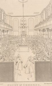 Dolní sněmovna, jak to vypadalo v letech 1741-2 od William Johnstone White