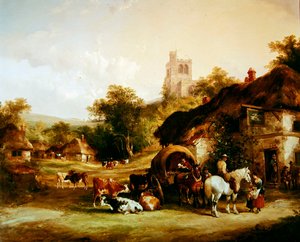 The Swan Inn (olej na panelu)