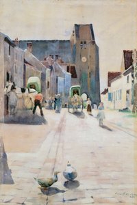 Hlavní ulice, Grez-sur-Loing, 1884