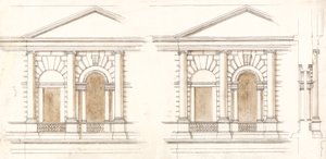 The Treasury, Whitehall, London: Alternative Elevations of the Facade od William Kent