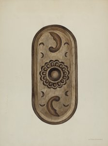 Detail, Side of Confessional, 1937.