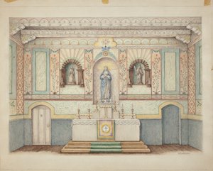 Mise La Purisima - obnovena v roce 1941, c. 1942.