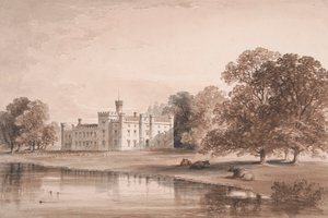 Chiddingstone Place, Pohled z jezera od William Knight