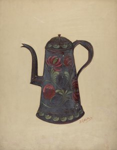 Kávová konvice Toleware, c. 1936.