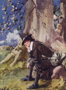 Ilustrace pro The Compleat Angler od Izaaka Waltona (barevné lito) od William Lee Hankey