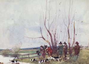 Ilustrace pro The Compleat Angler od Izaaka Waltona (barevné lito) od William Lee Hankey
