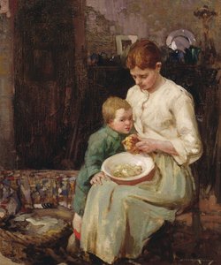 Příprava jídla (olej na plátně) od William Lee Hankey