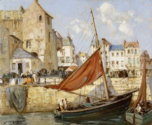 Přístav, Honfleur od William Lee Hankey