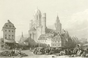 Katedrála Mayence, Rýn od William Leighton Leitch