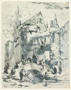 Městský most a portál od William Leighton Leitch