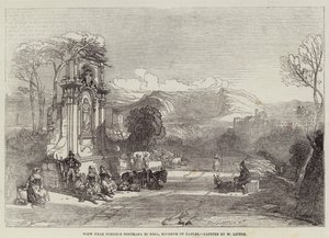 Pohled na místo poblíž Ournelo Contrada di Sora, Neapolské království od William Leighton Leitch