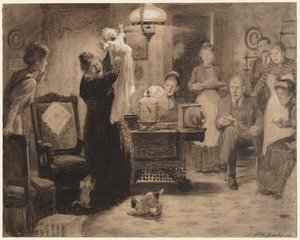 Náčrt k ilustraci Stacionární dítě, 1912.