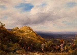 Zalesněné údolí a kopec, 1865.