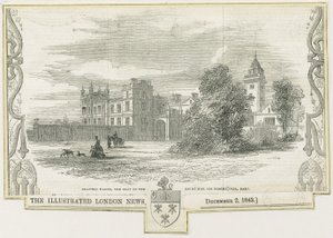 Drayton Bassett - "Drayton Manor": dřevoryt, a [c 1843]