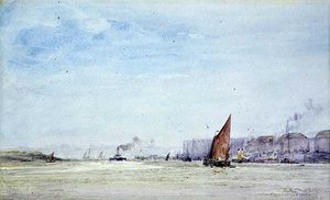 Chathamské loděnice od William Lionel Wyllie