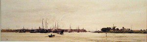 Dordrecht (akvarel na papíře) od William Lionel Wyllie