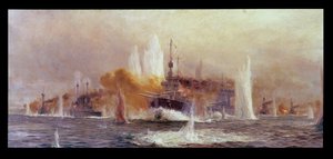 Bitva u Jutska v roce 1916 od William Lionel Wyllie