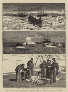 The Last of the Vanguard, Dismasting of the Wreck od HMS Valorous od William Lionel Wyllie
