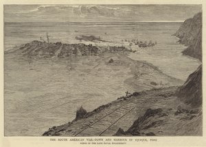 Jihoamerická válka, město a přístav Iquique, Peru od William Lionel Wyllie