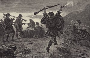 Rob Roy přivítán svým klanem od William Lockhart Bogle