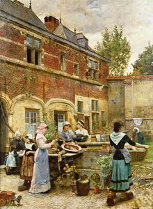 Alms Houses, Antverpy, 1880