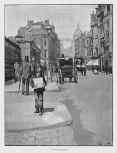 Cannon Street (litho) od William Luker