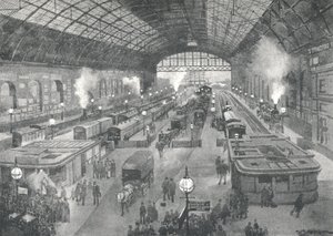 Stanice Cannon Street - Noc, 1891