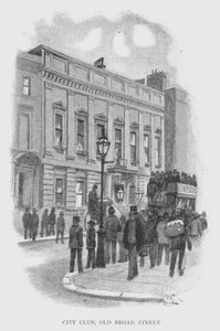 City Club, Old Broad Street (litho) od William Luker