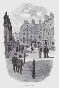 Gough Square (litho) od William Luker