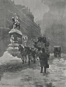 Cirkus Holborn - Zimní ráno, 1891 od William Luker