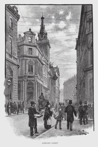 Lombard Street (litho) od William Luker