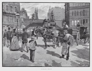 Ludgate Circus (litho) od William Luker