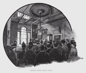 Policejní soud Mansion House (litho) od William Luker
