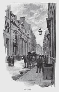 Mark Lane (litho) od William Luker
