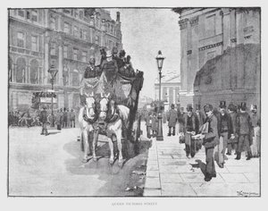 Queen Victoria Street (litho) od William Luker