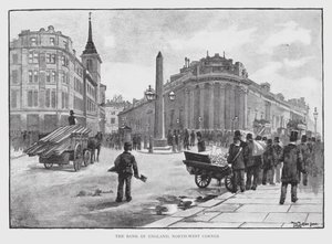 Bank of England, Severozápadní roh (litho) od William Luker