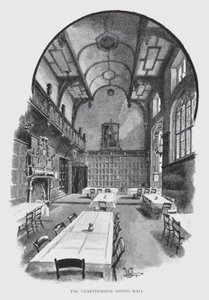The Charterhouse Jídelna (litho) od William Luker