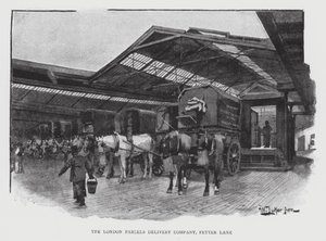 The London Parcels Delivery Company, Fetter Lane (litho) od William Luker