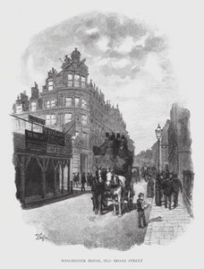 Winchester House, Old Broad Street (litho) od William Luker