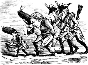 Ilustrace z knihy Růže a prsten od Williama Thackeraye, 1855.
