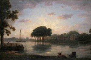 Orleans House, Twickenham, Middlesex, kolem 1800 od William Marlow