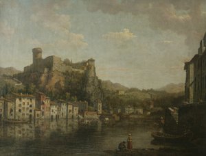 Pohled v Lyonu (olej na plátně) od William Marlow