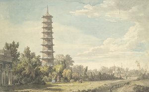 Pohled na divočinu v Kew, 1763. od William Marlow