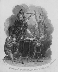 Barclays Dictionary, slovo: Conjurer (rytina)