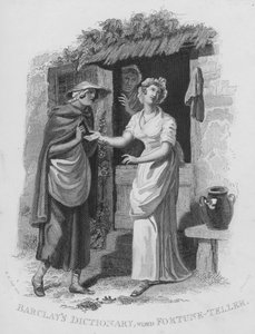 Barclays Dictionary, slovo: Fortune-teller (rytina)