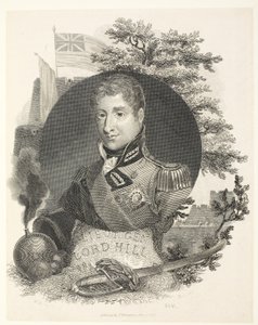 Generálporučík Lord Hill KB, Ing. Brown, hospoda. Kinnersley, 1815 od William Marshall Craig