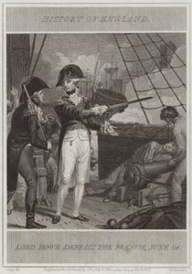 Lord Howe porazí Francouze od William Marshall Craig